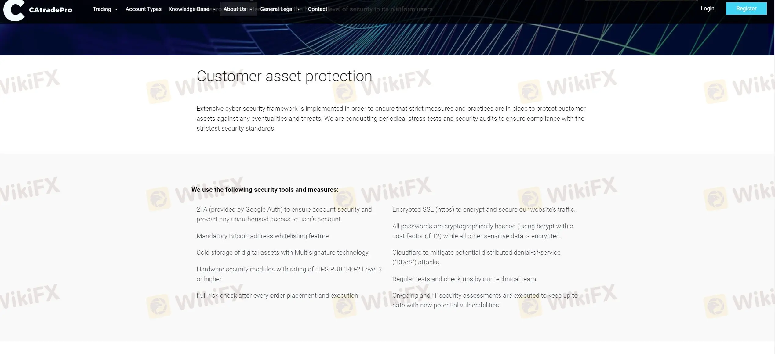 Customer asset protection