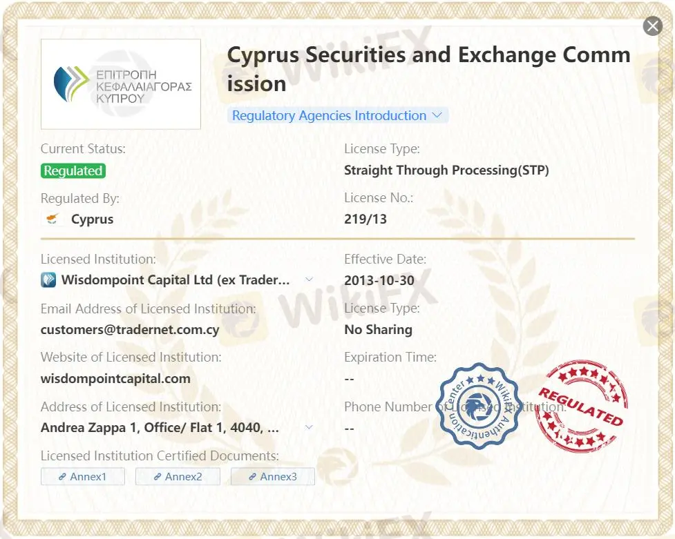 Wisdompoint Capital是否合法? Wisdompoint Capital是否合法?