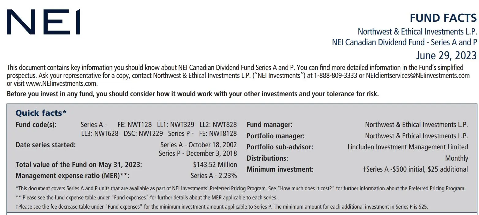 Fund facts Fund facts