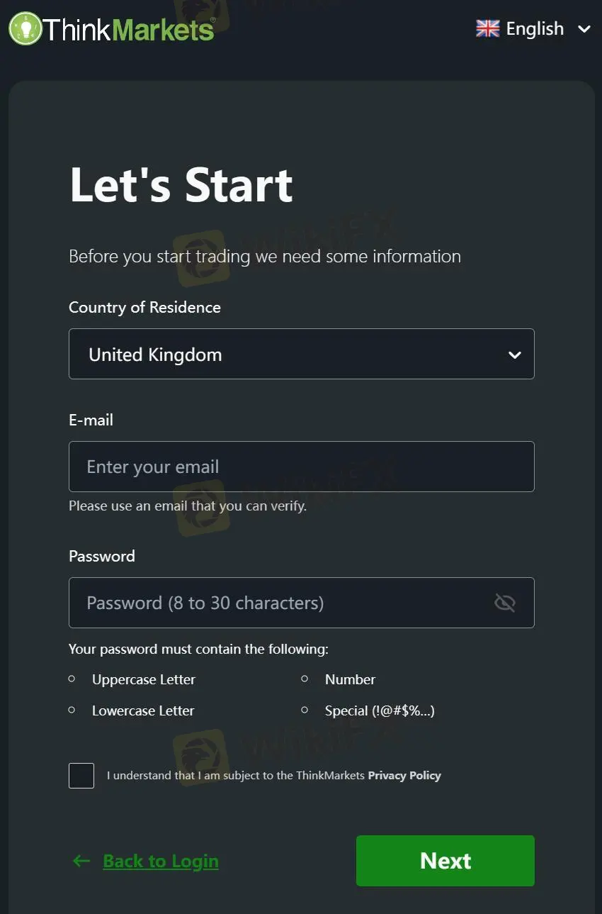 Account Opening Process
