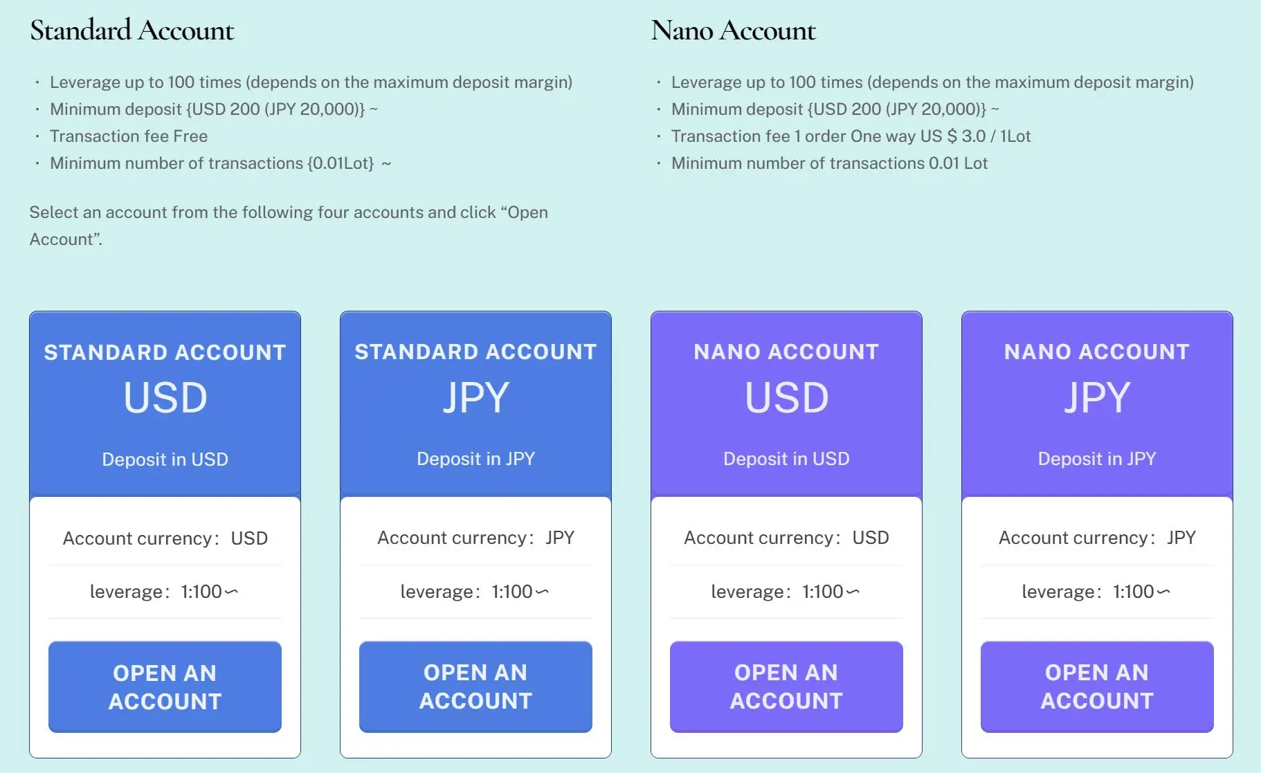 Account Types Account Types