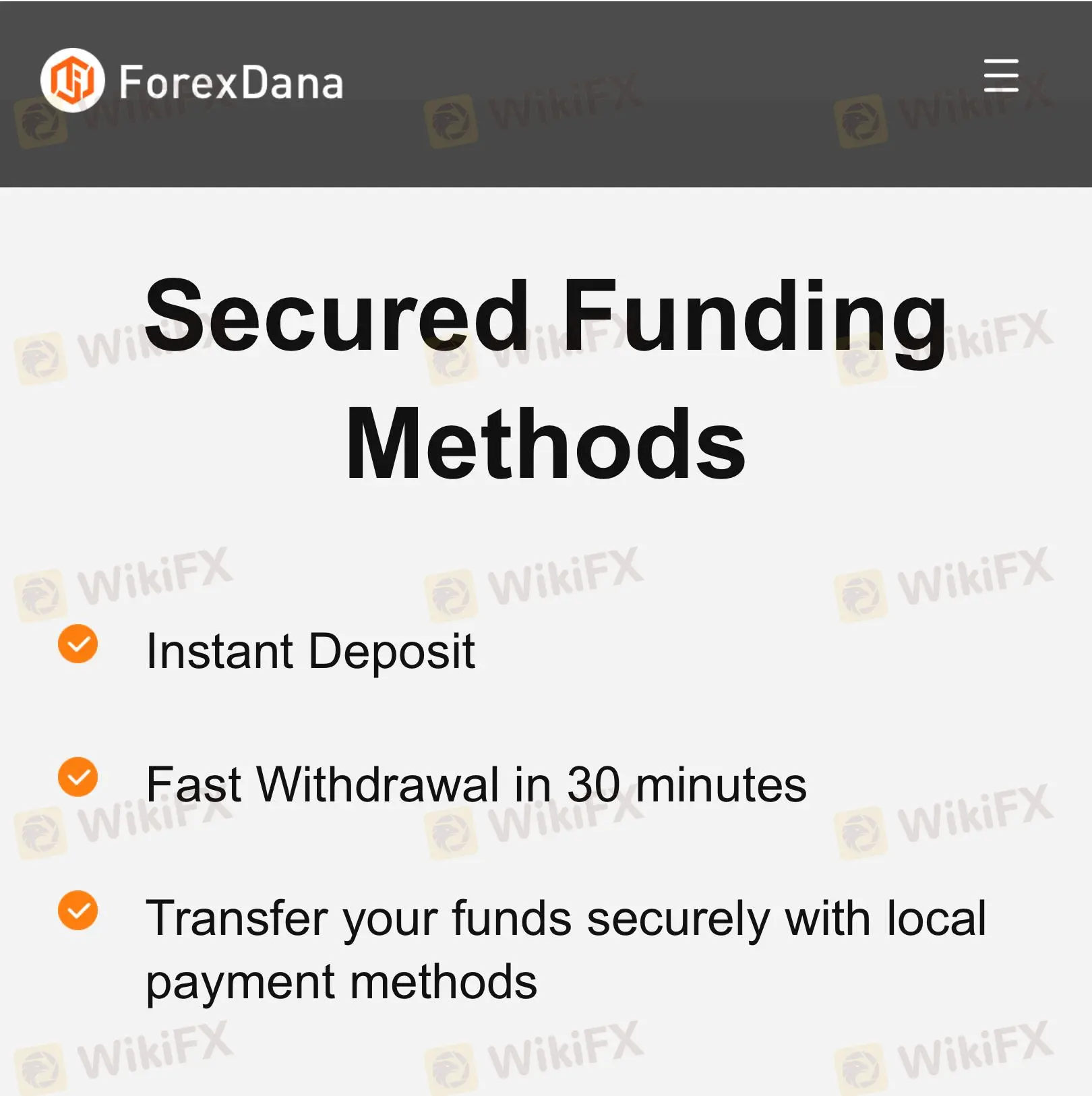Deposit & Withdrawal