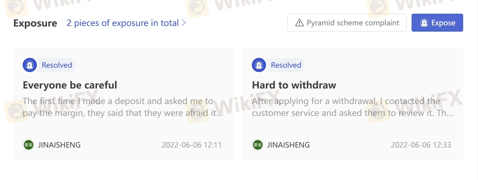 Tiếp xúc của người dùng trên WikiFX Tiếp xúc của người dùng trên WikiFX