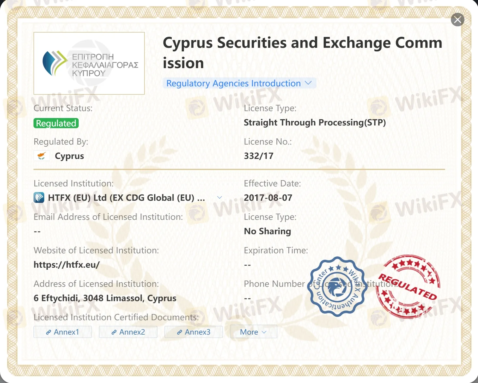 Reguliert von der CySEC Reguliert von der CySEC