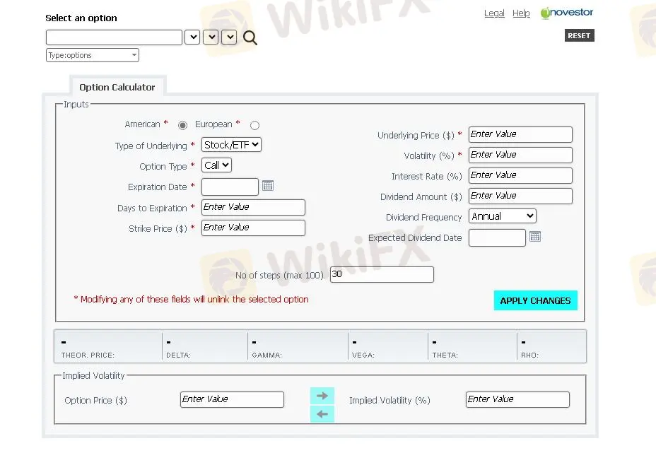OptionsCalculator OptionsCalculator