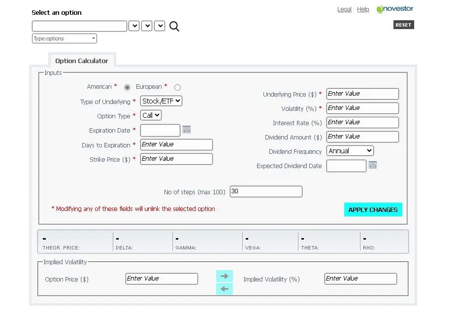 OptionsCalculator