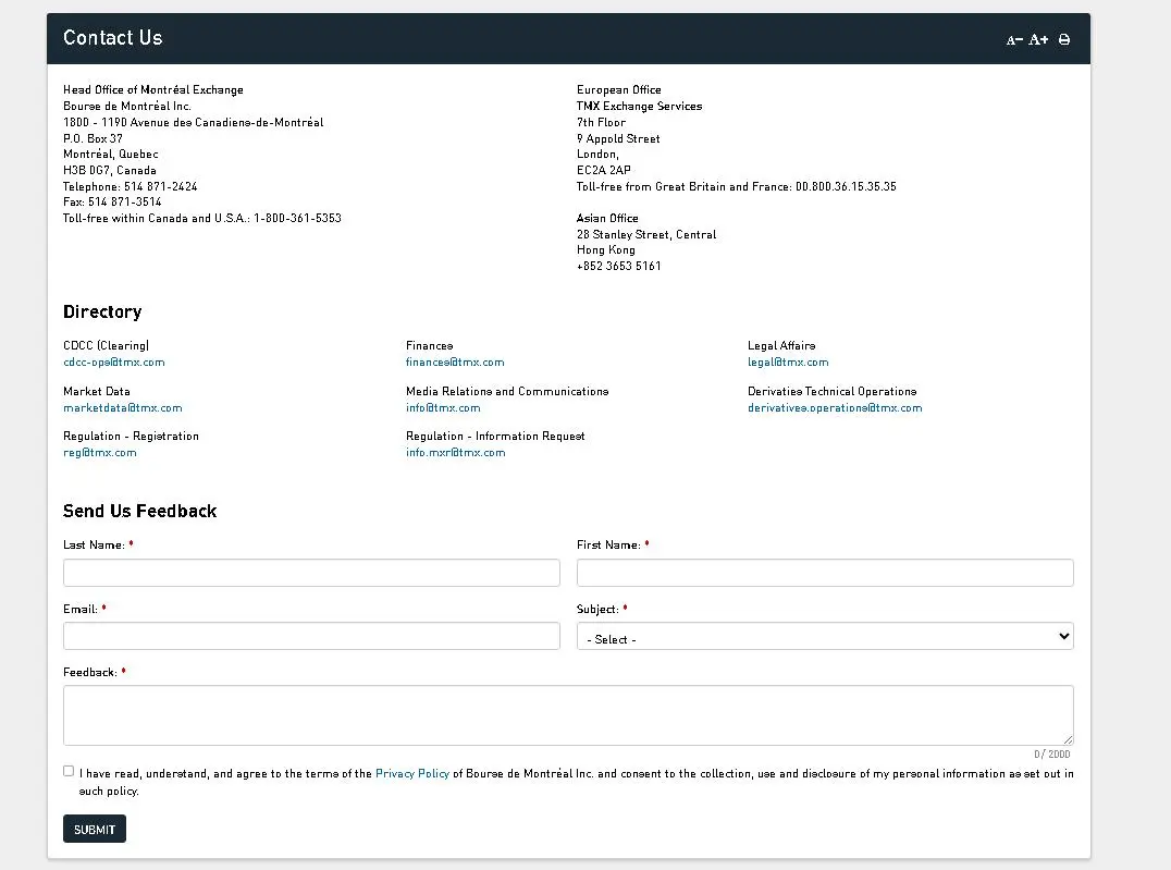 Contact form
