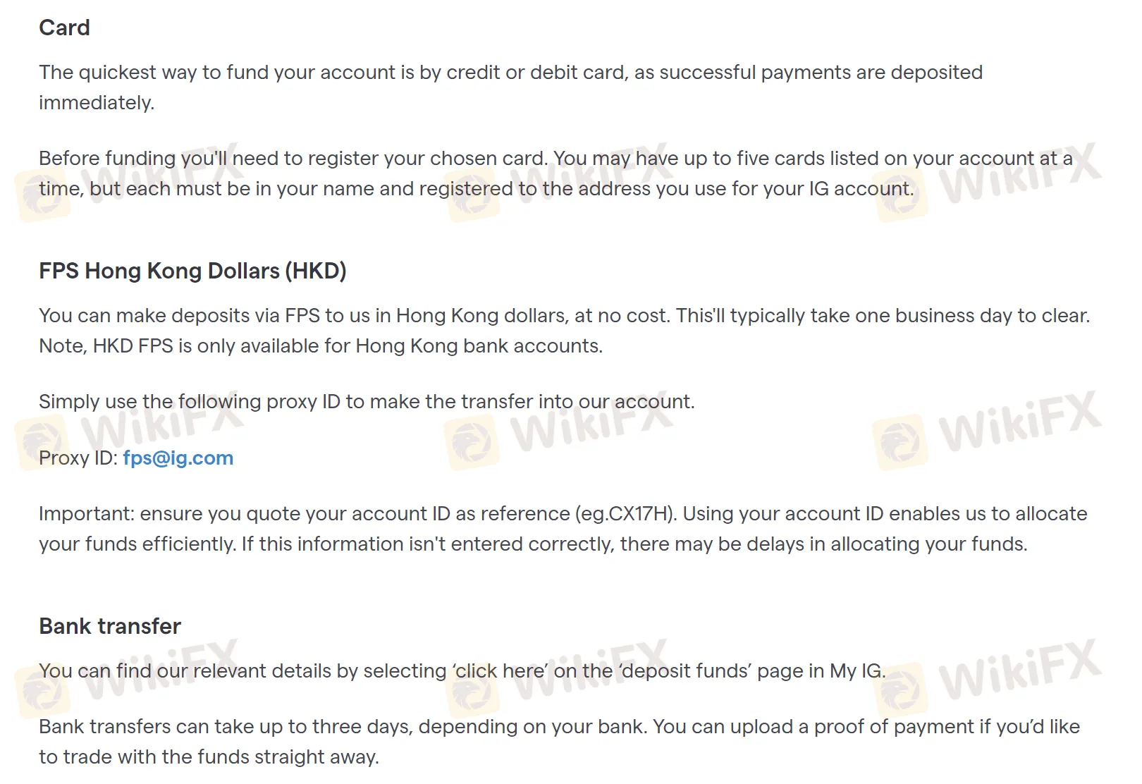 deposit options deposit options