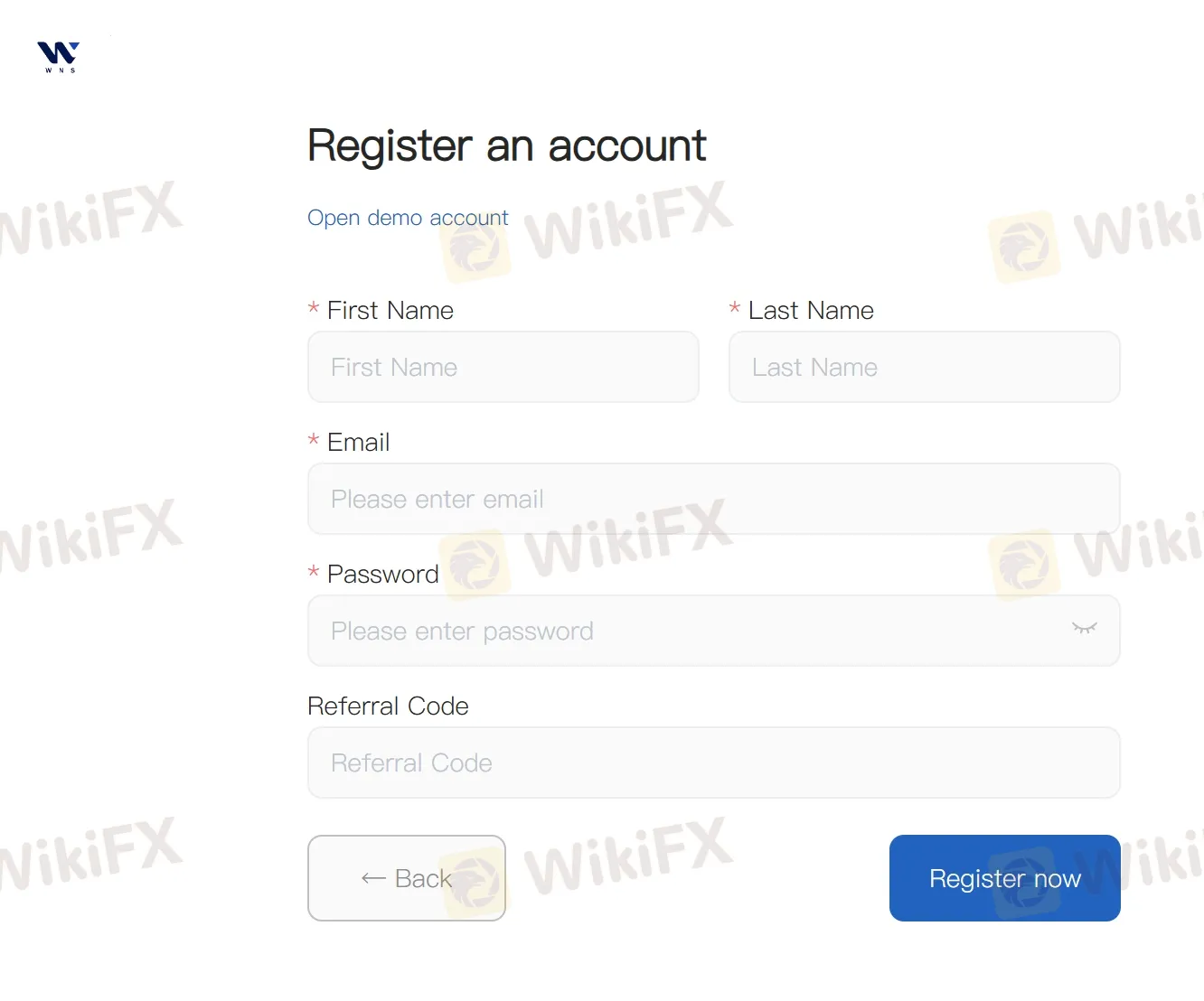 Fill in required info Fill in required info