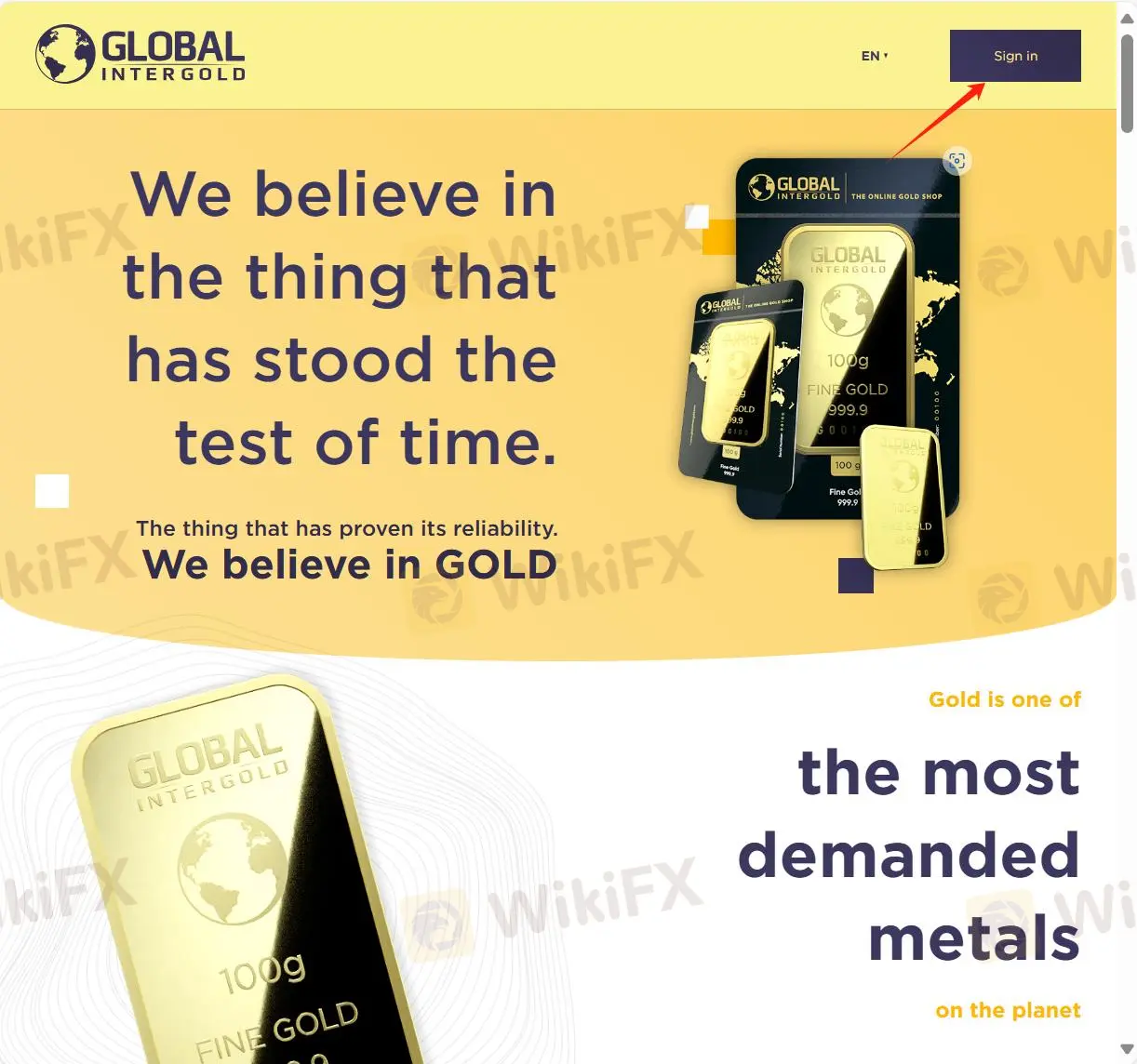 GLOBAL INTER GOLD와 계정 개설하는 방법