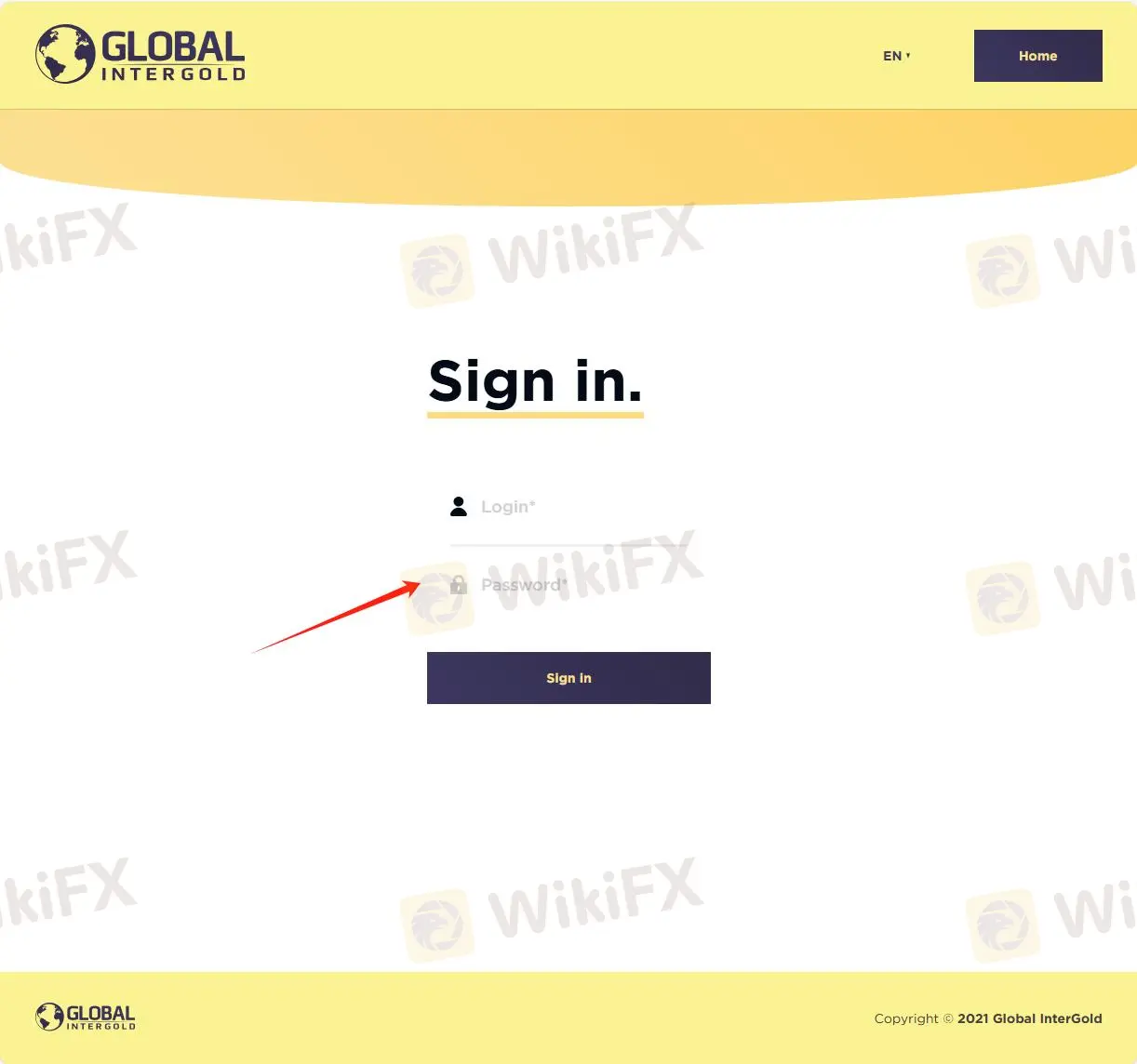 GLOBAL INTER GOLD와 계정 개설하는 방법