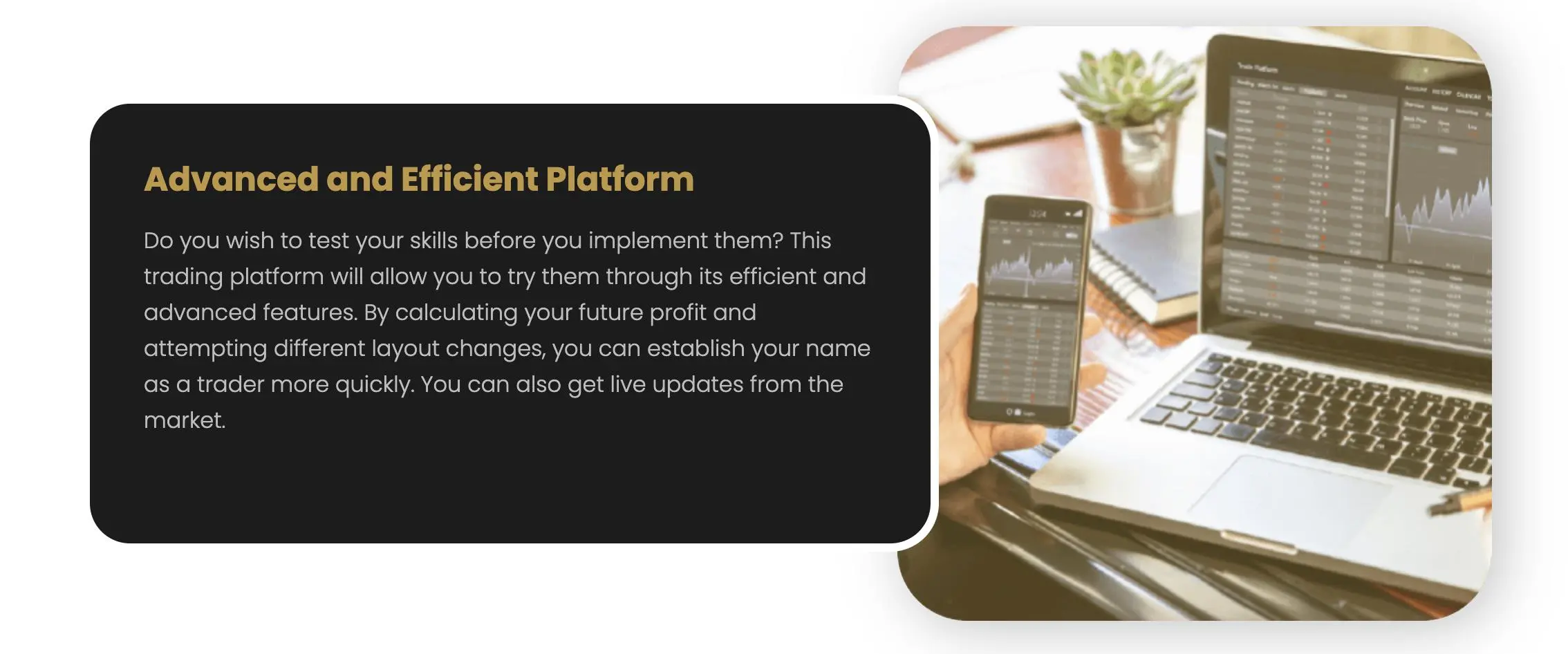 Plataforma de trading basada en web