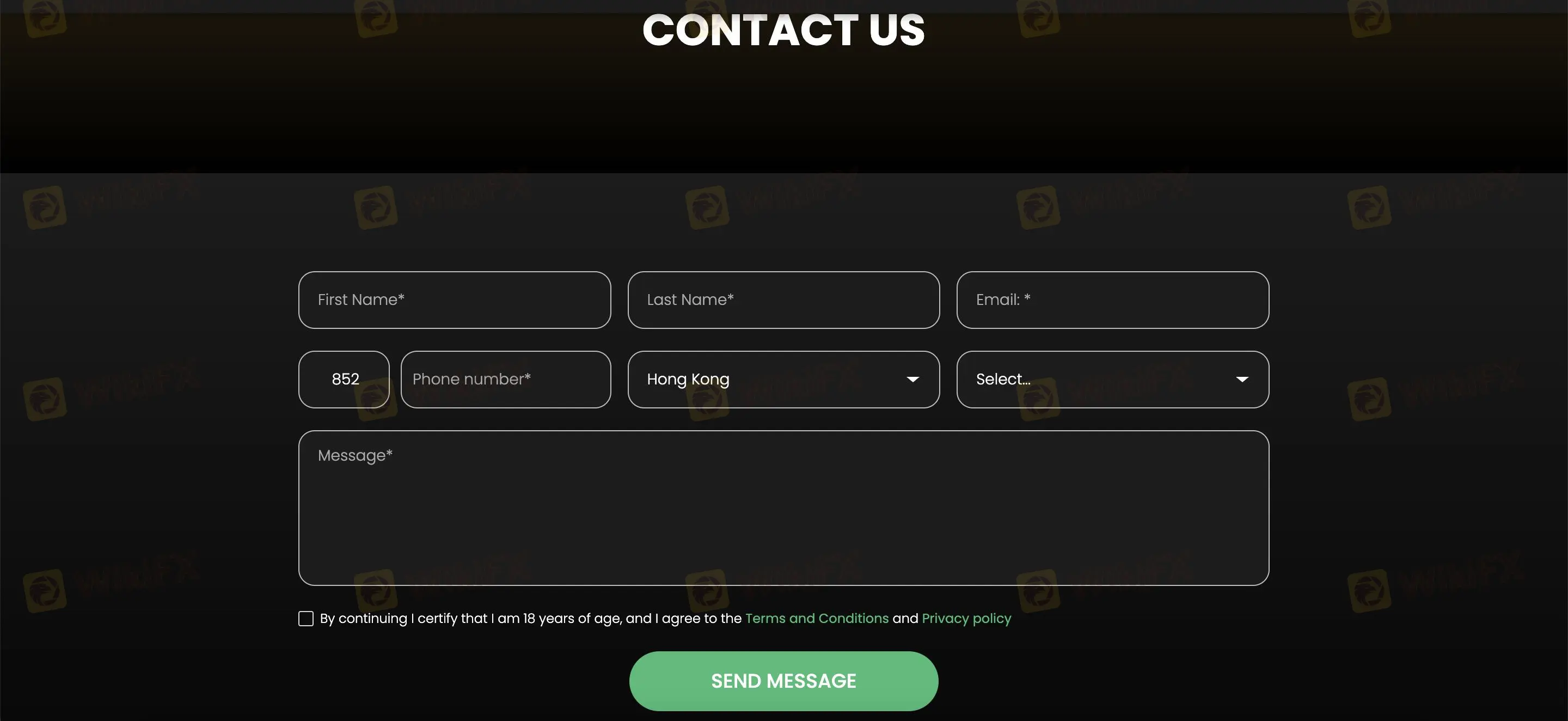 Formulario de contacto Formulario de contacto