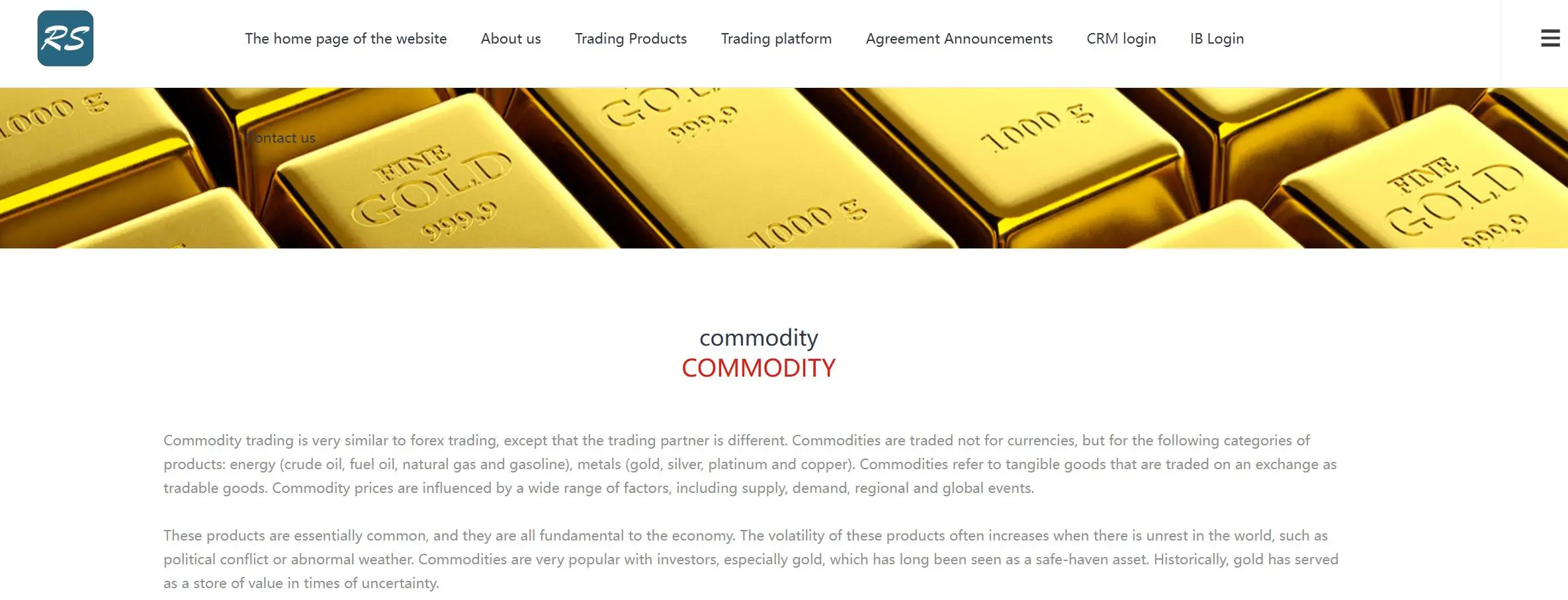 Market Instruments