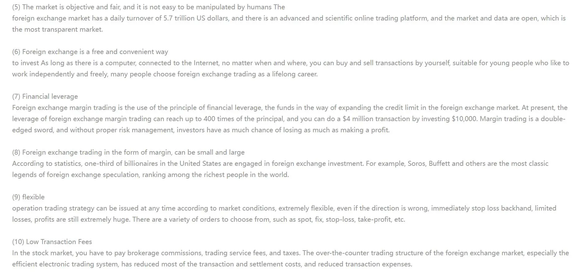 Trading Fees