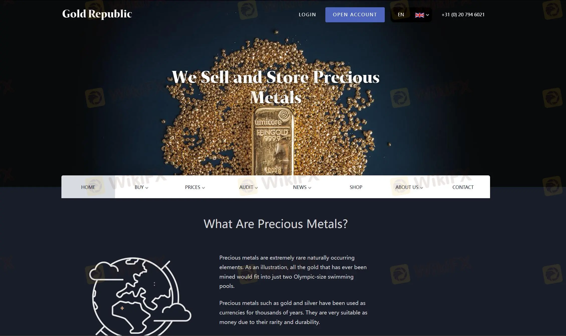 نظرة عامة على GoldRepublic