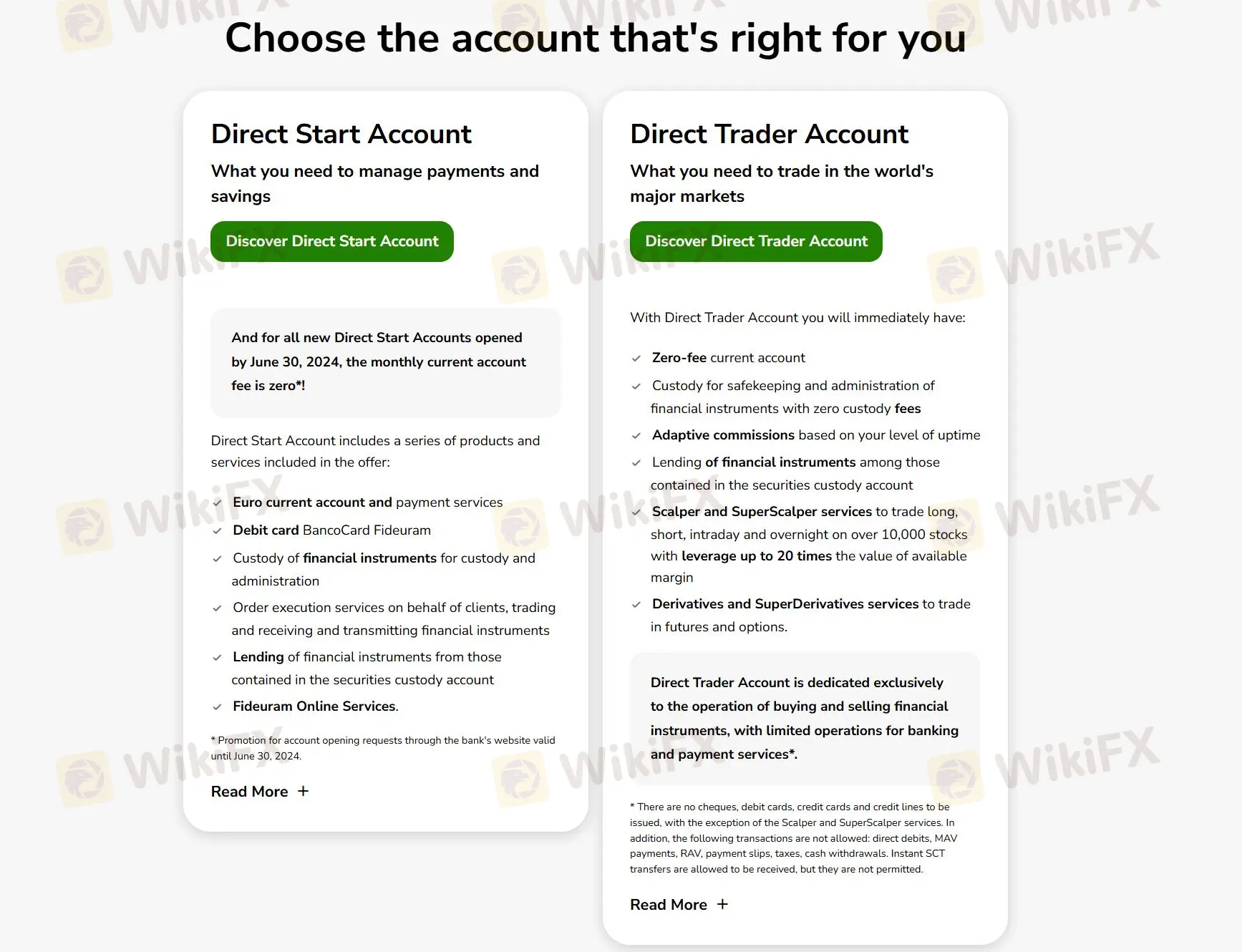 Account types Account types