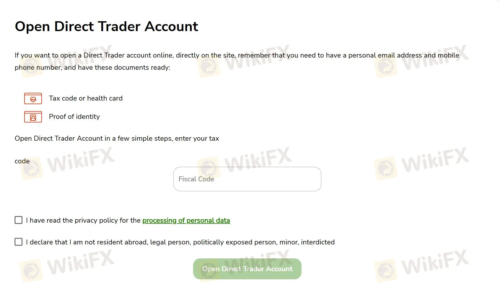 Account Opening Process Account Opening Process