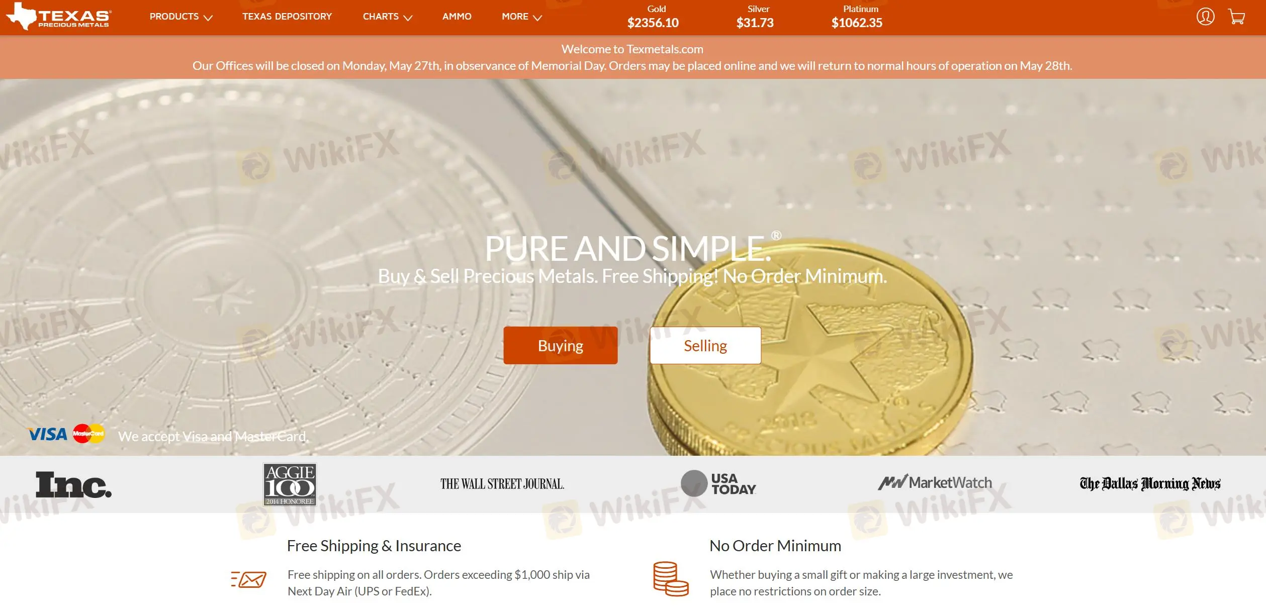 Overview of Texas Precious Metals