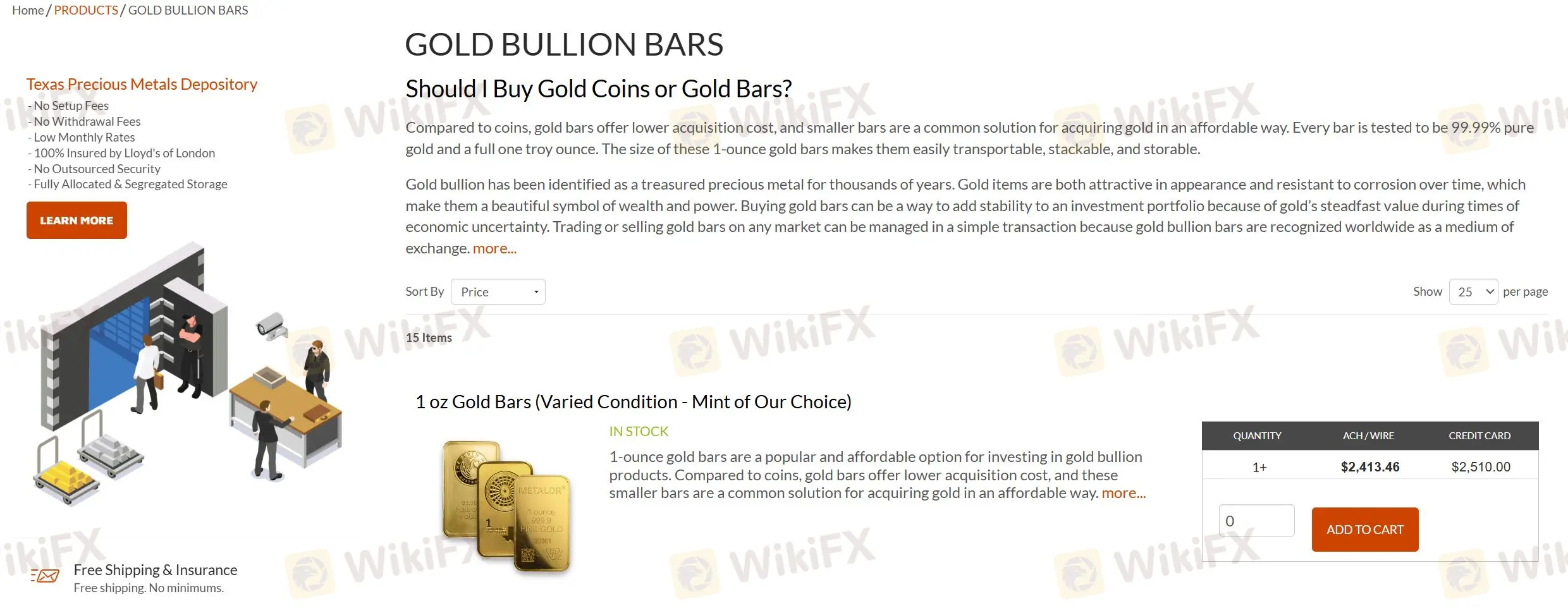 Gold Bullion Bars