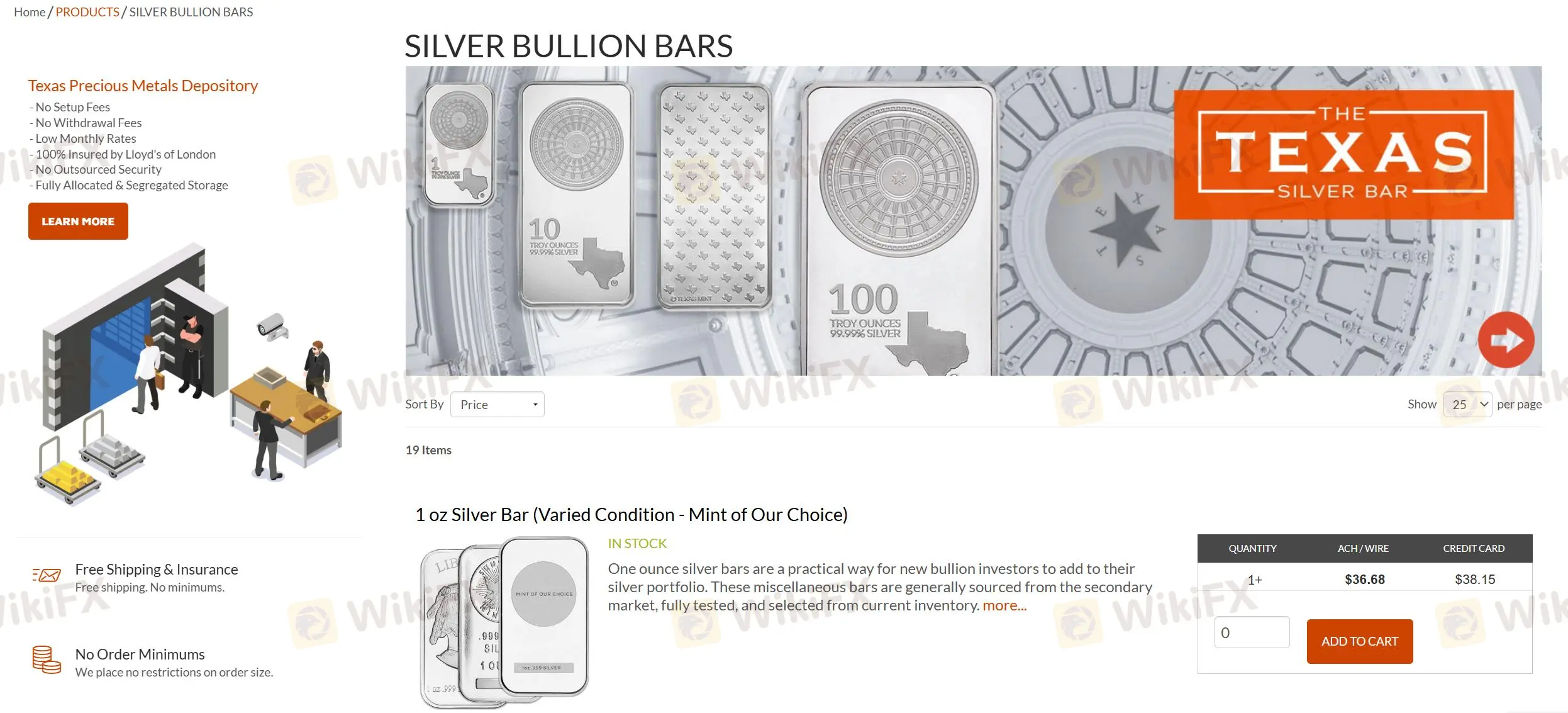 Silver Bullion Bars