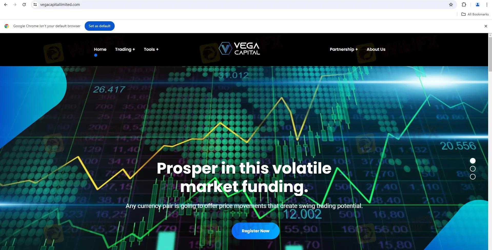 Trang chủ của Vega Capital Trang chủ của Vega Capital