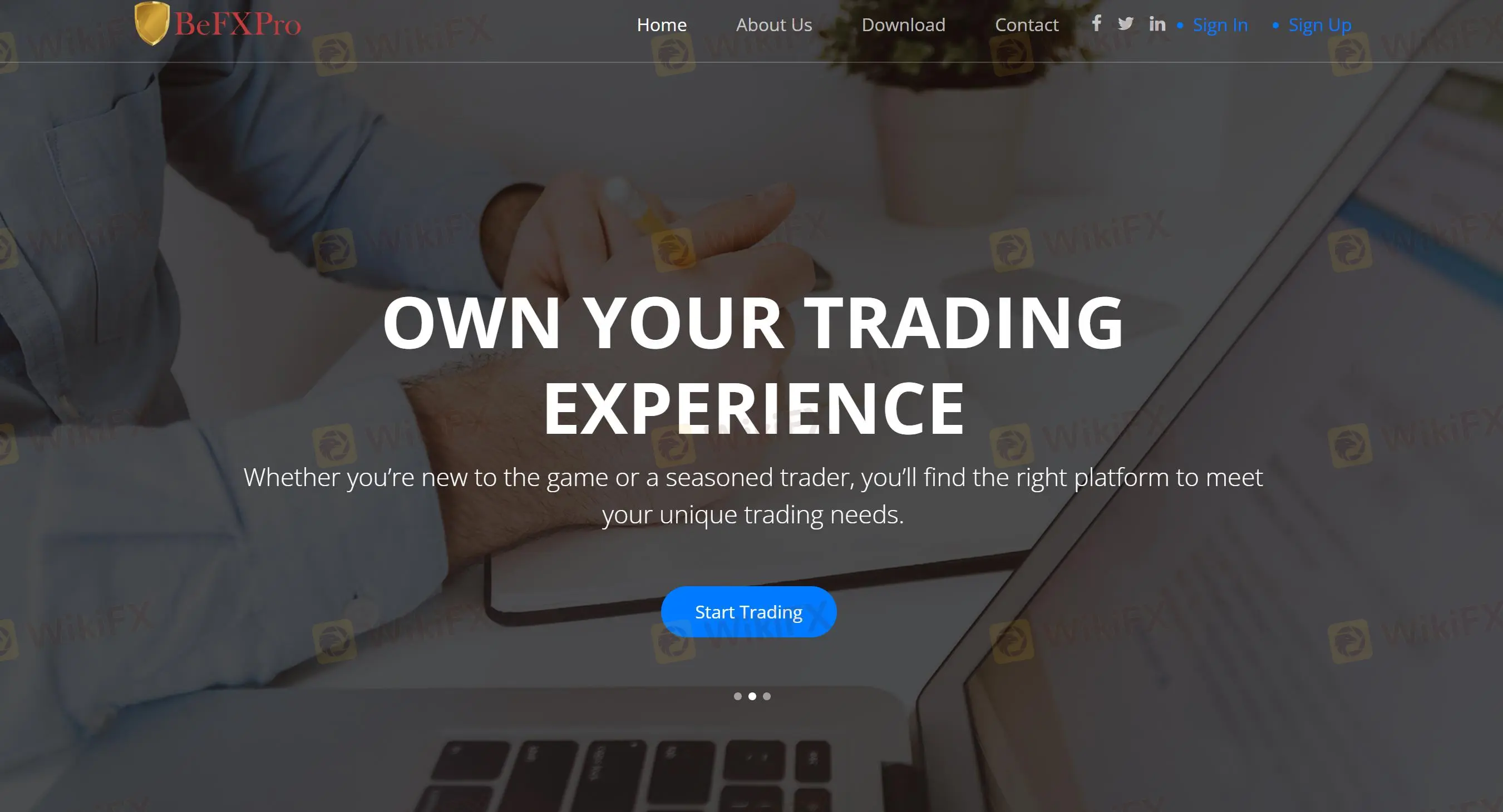 Visão Geral de BeFXPro Visão Geral de BeFXPro