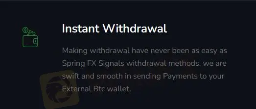 Deposit & Withdrawal Deposit & Withdrawal