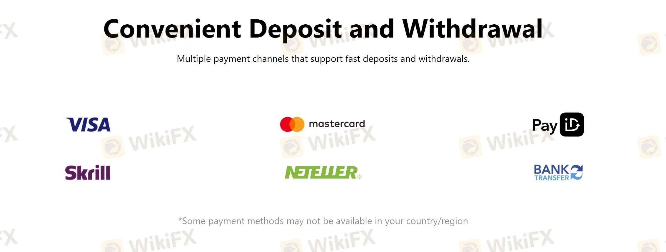 Deposit & Withdrawal