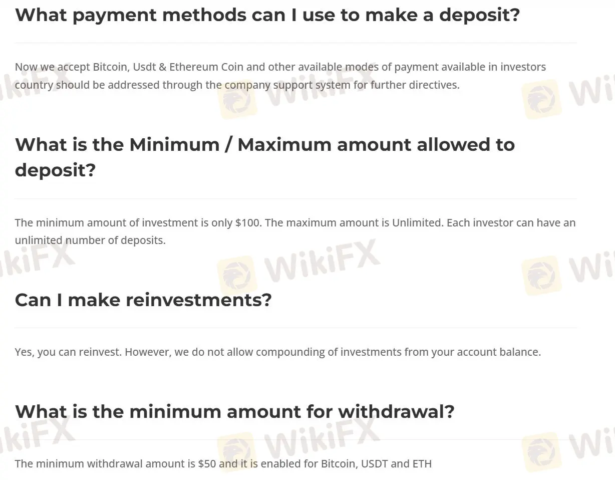 Deposits & Withdrawals
