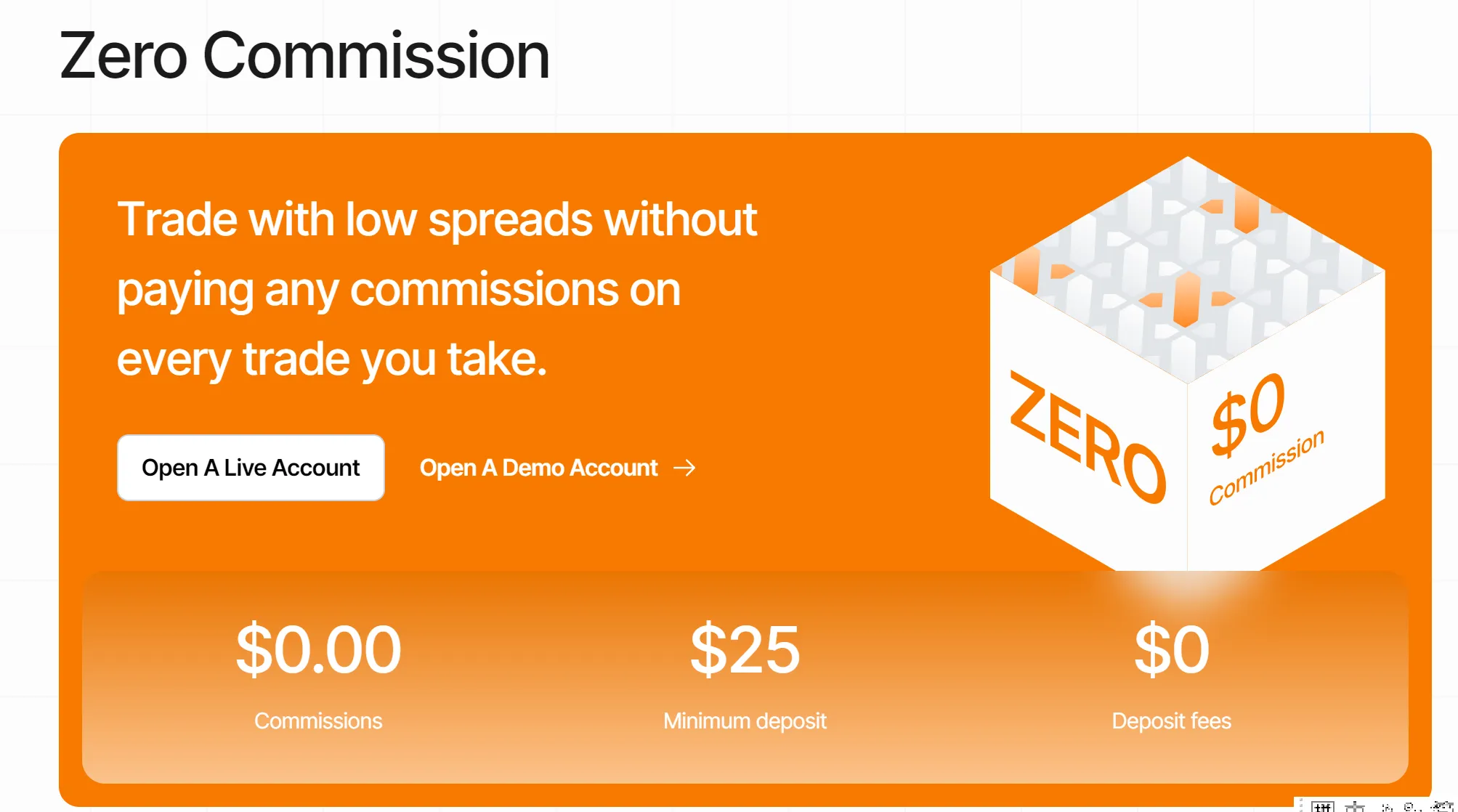 Conta Zero Commission