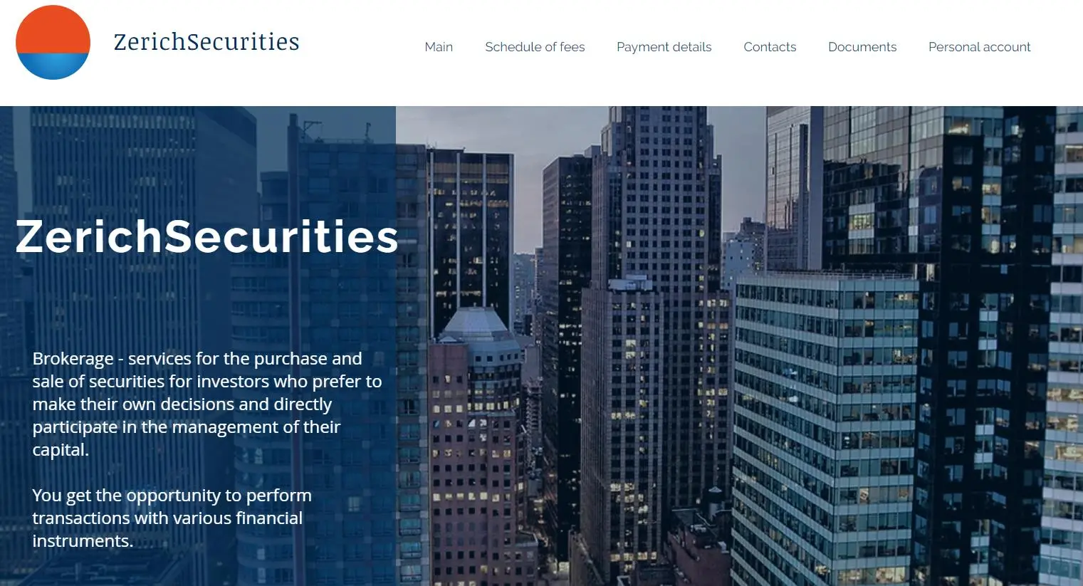 Überblick über Zerich Securities Ltd Überblick über Zerich Securities Ltd