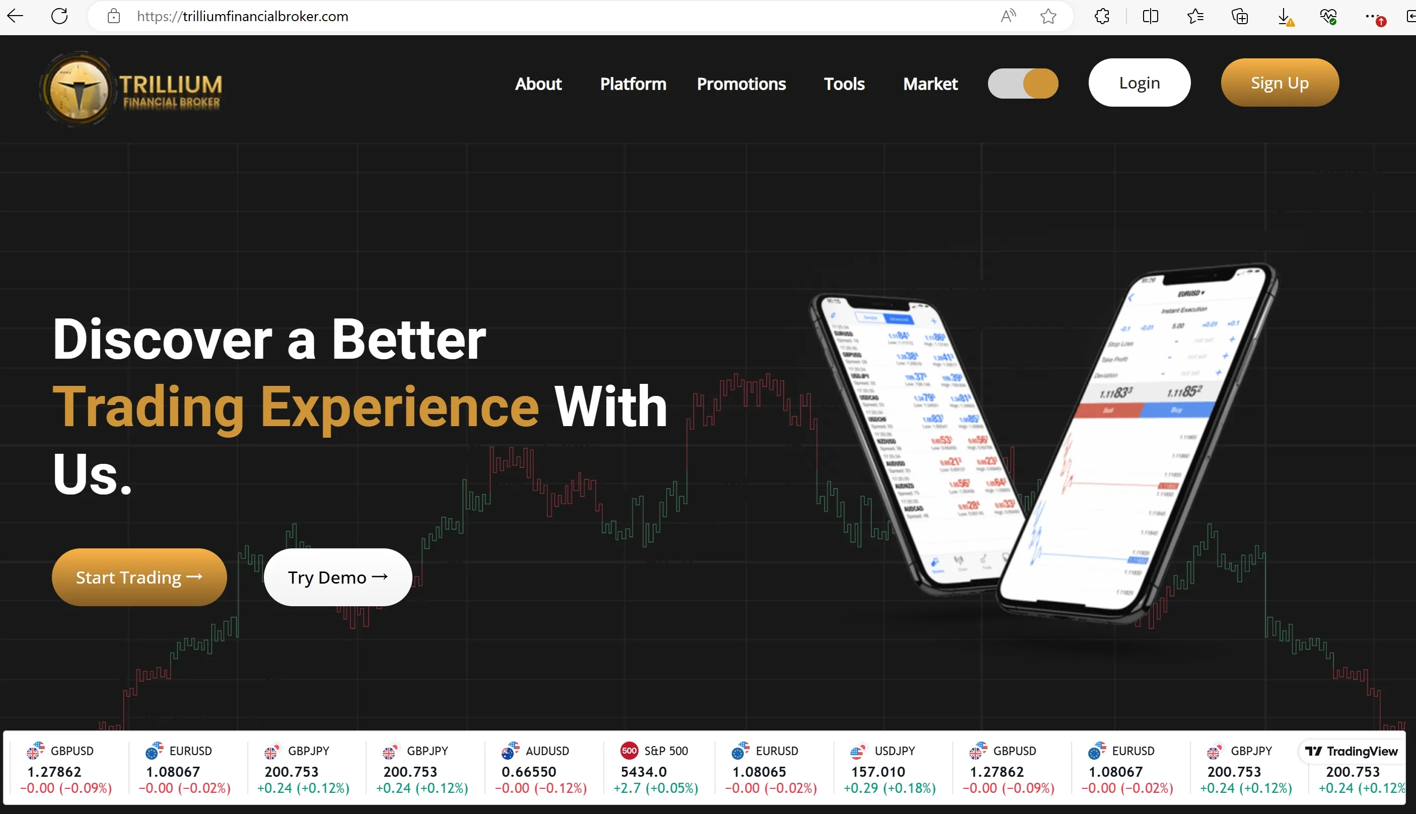 Trillium Financial Broker's homepage