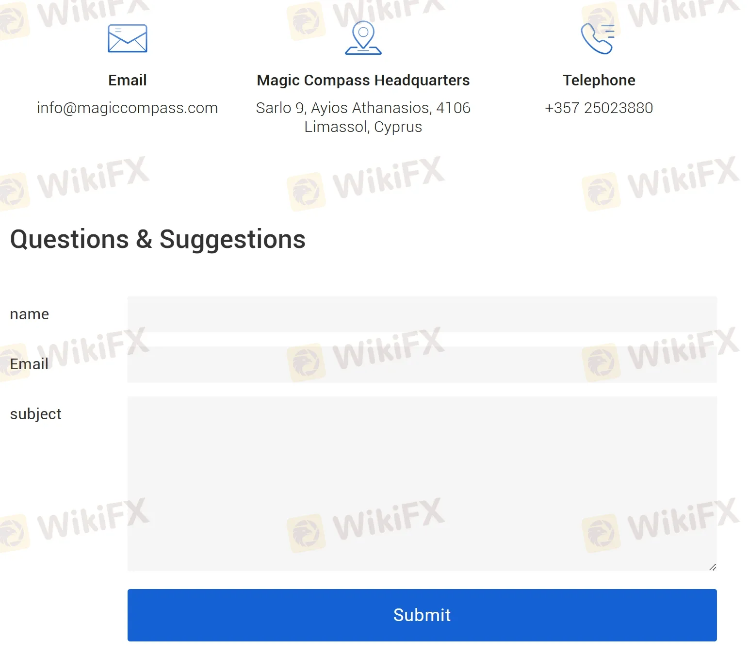 Contact info