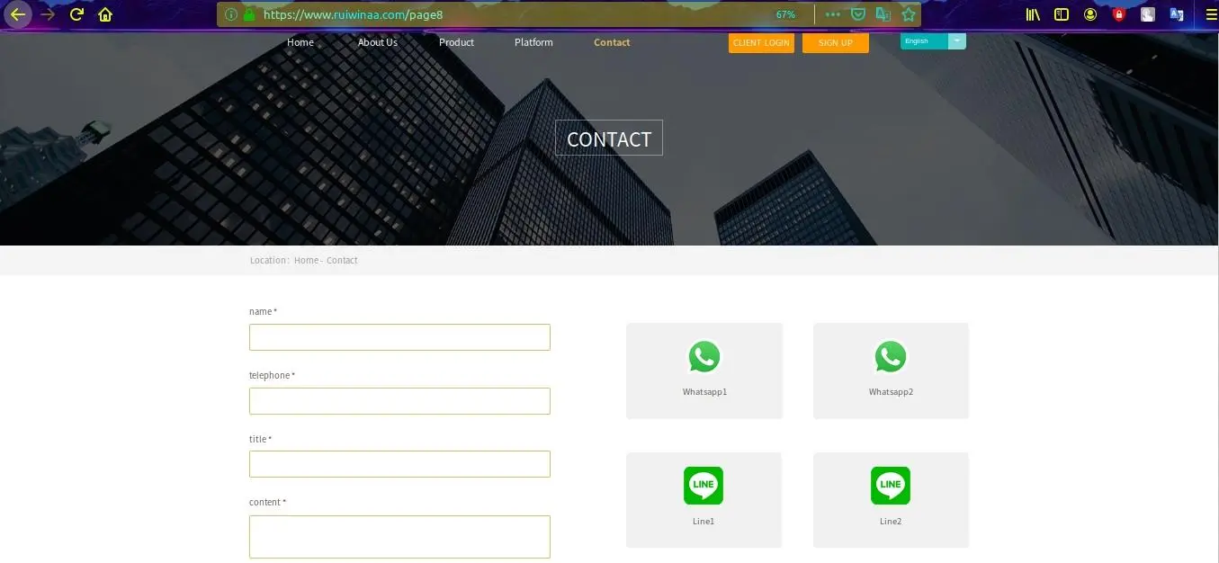 Contact form
