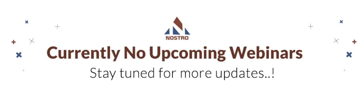 Upcoming webinars