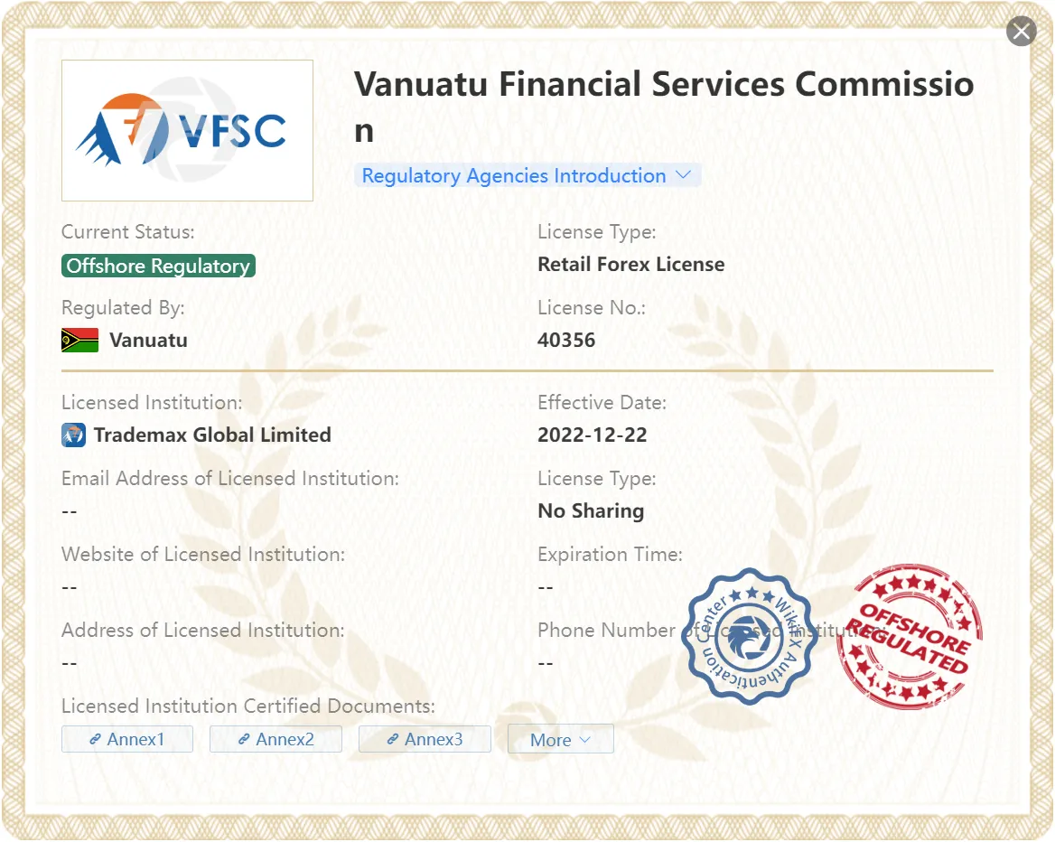 offshore regulated by VFSC offshore regulated by VFSC