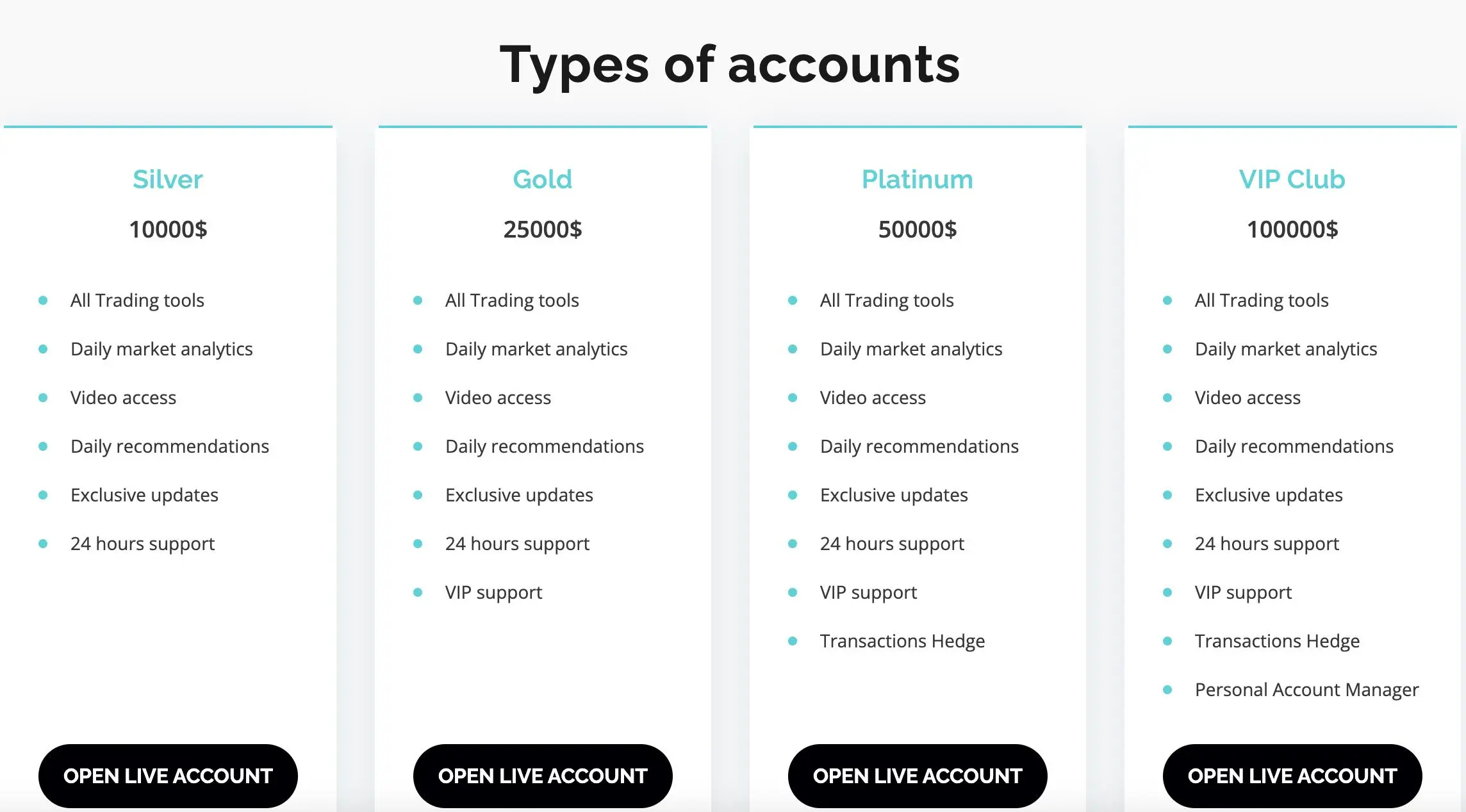 Account Types Account Types
