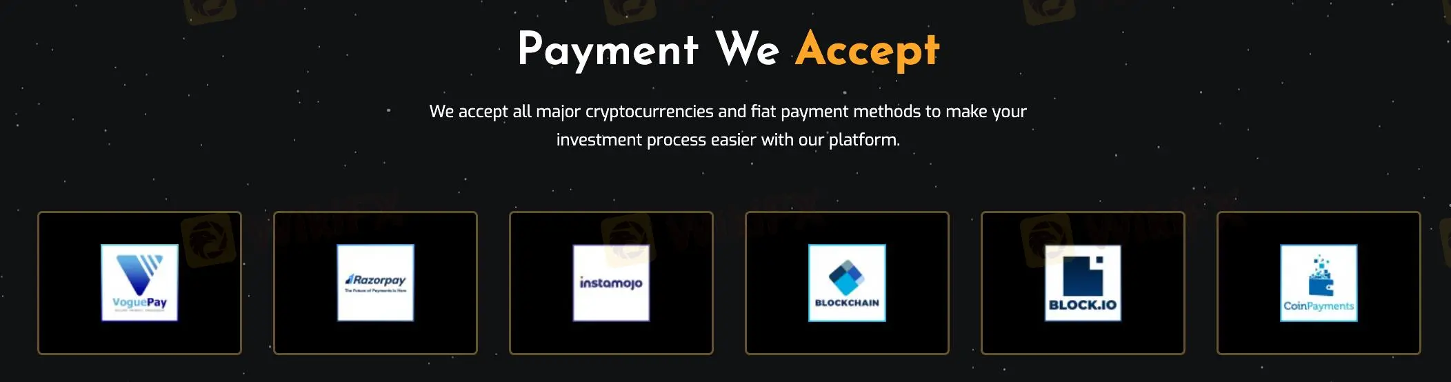 Deposit & Withdrawal