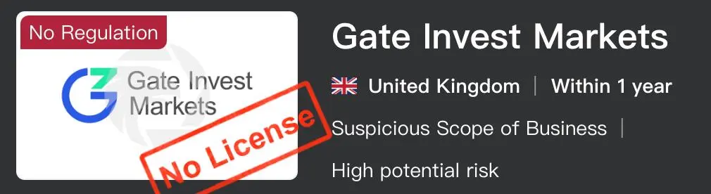 Gate Invest Markets是否合法? Gate Invest Markets是否合法?