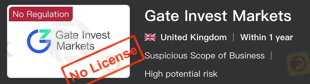 Gate Invest Markets是否合法? Gate Invest Markets是否合法?