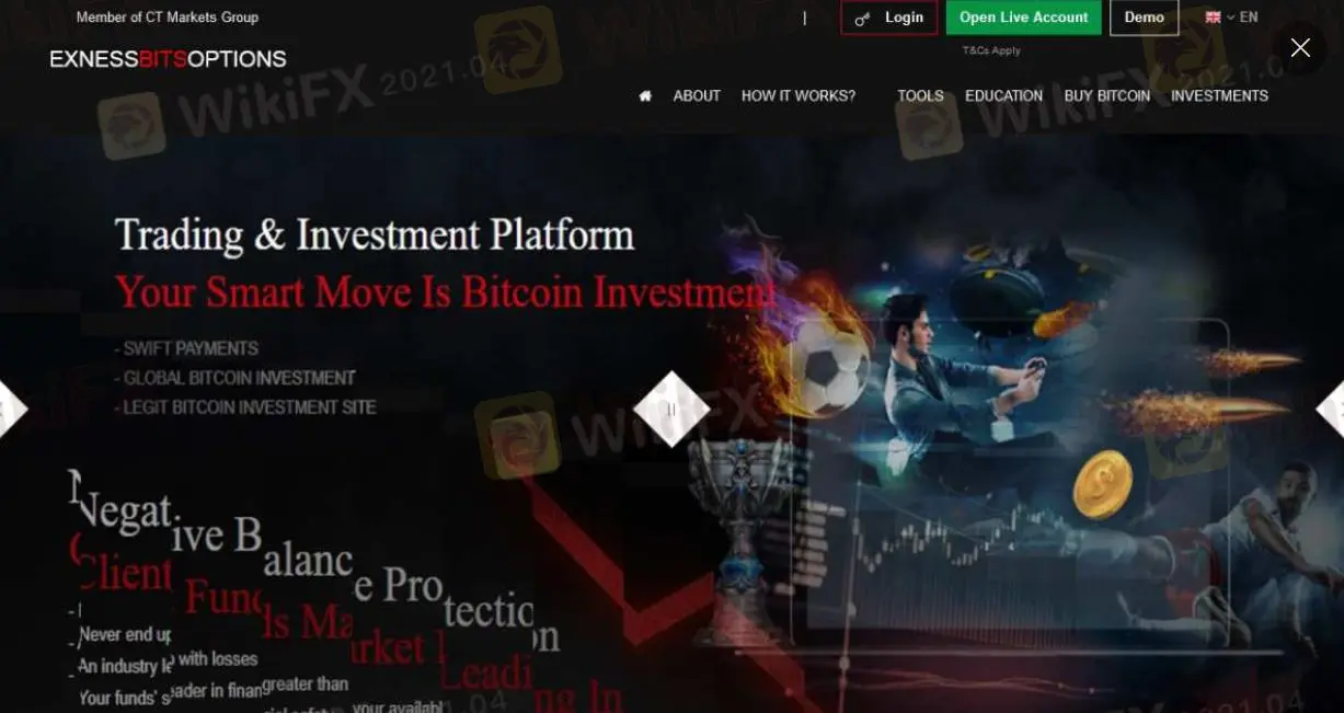 Tinjauan tentang Exness Bits Options