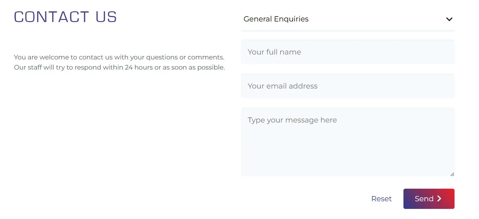 Contact form Contact form