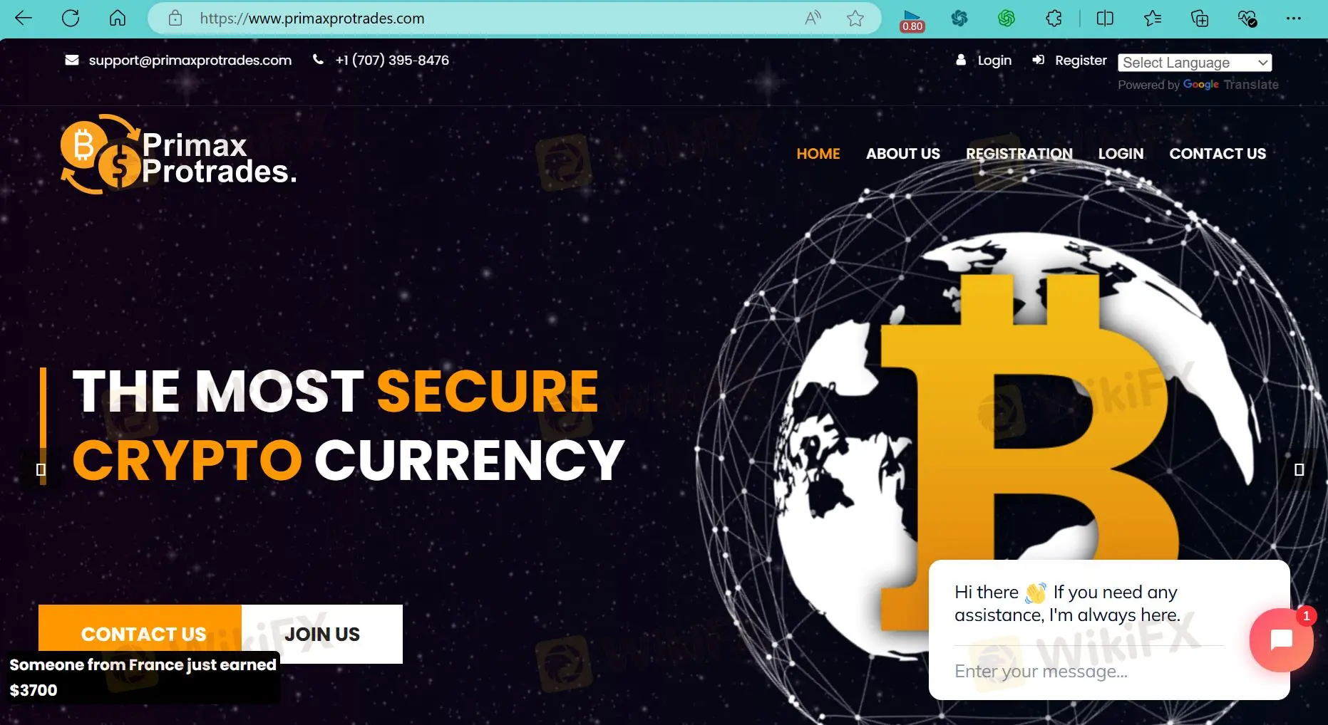 Página de inicio de primaxprotrades