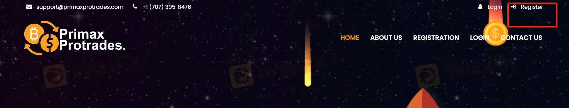 Click the button ''Register'' 