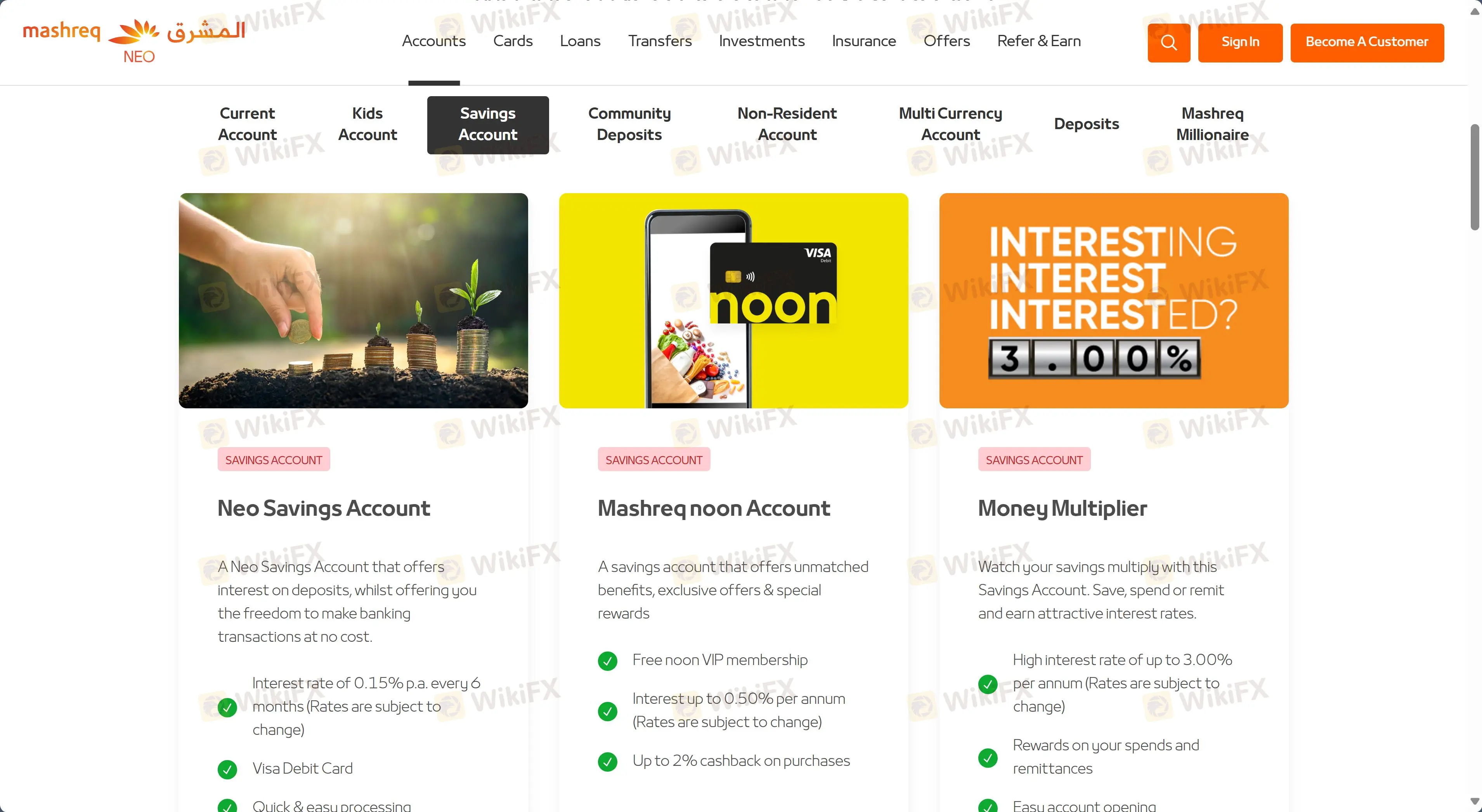 Types de comptes Types de comptes