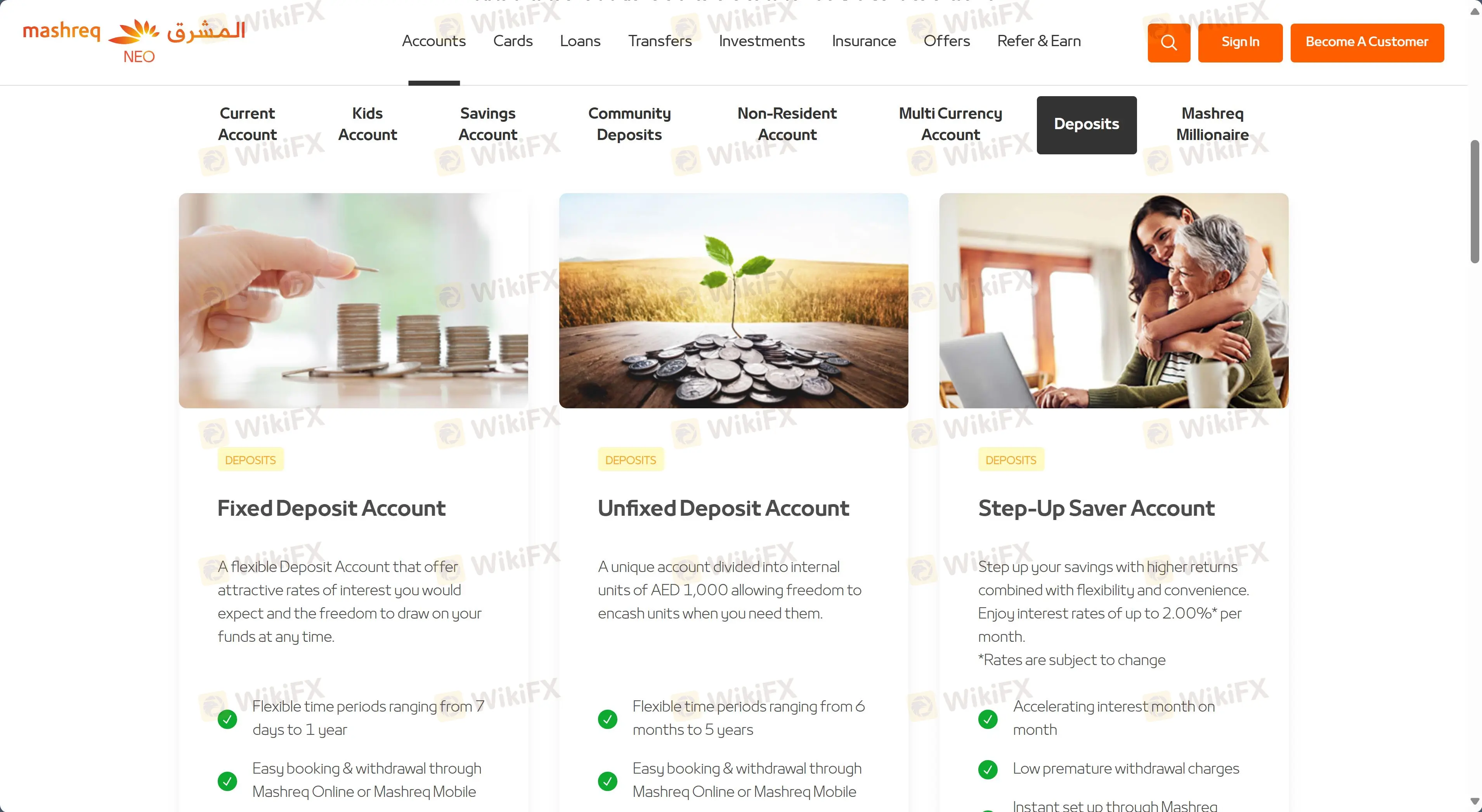 Types de comptes Types de comptes