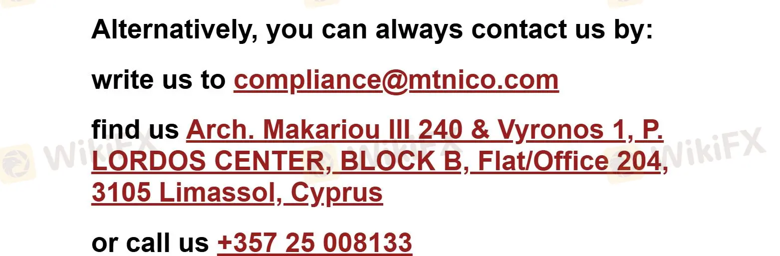 Contact info