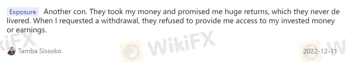 WikiFX上的負面Aperture評論