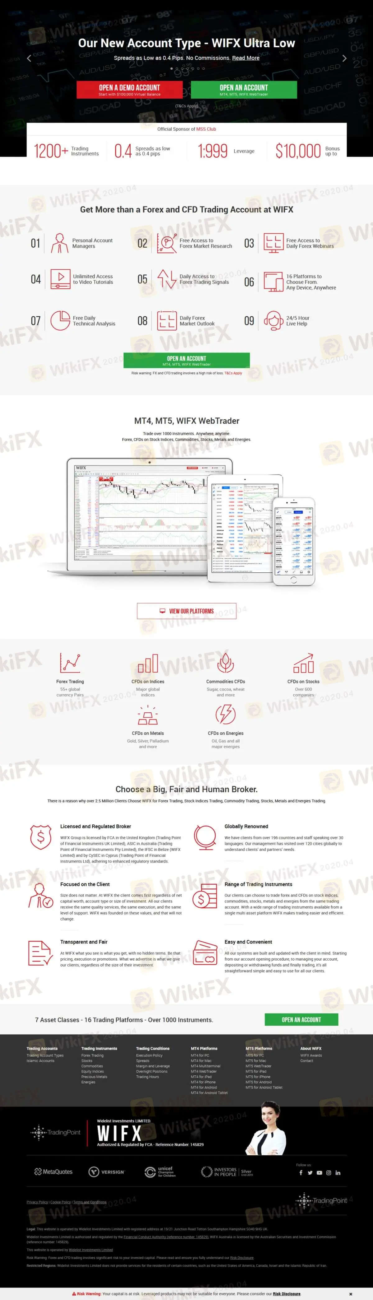 WIFX's homepage